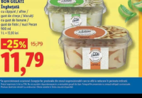 BON GELATI Înghețată diverse arome 900 ml