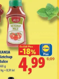 KANIA Ketchup dulce 560 g