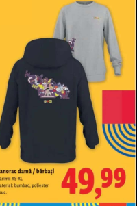 Lidl Hanorac damă / bărbați XS-XL