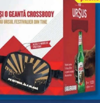Ursus Bere blondă 9 x 0.33 L + geantă crossbody