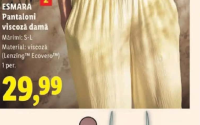 ESMARA Pantaloni viscoză damă