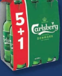 CARLSBERG Bere blondă (5+1) x 0.33 L