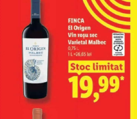 FINCA El Origen Vin roșu sec Varietal Malbec 0,75 L