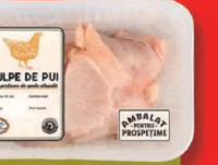 Pulpe întregi de pui cu porțiune spate per kg
