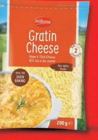 MILBONA Brânză rasă diverse sortimente 200 g