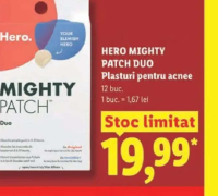 HERO MIGHTY PATCH DUO Plasturi pentru acnee 12 buc.