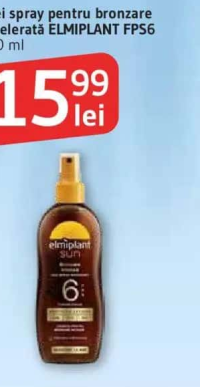 ELMIPLANT Sun Ulei spray pentru bronzare accelerată FPS6 150 ml