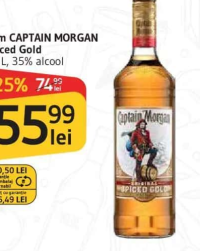 Rom CAPTAIN MORGAN Spiced Gold 0.7 L, 35% alcool