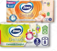 Hârtie igienică ZEWA Deluxe, 8 role, 3 straturi