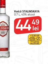 Vodcă STALINSKAYA 0.7 L, 40% alcool