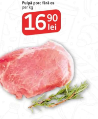 Pulpă porc fără os per kg