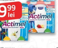 Iaurt de băut pentru copii ACTIMEL 4x100 g, vanile/ căpșuni & banane