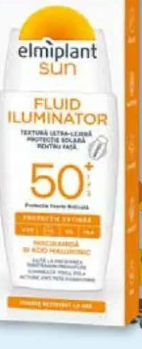 ELMIPLANT Sun Fluid UV FPS50+ Iluminator de protecție solară pentru față 40 ml