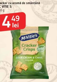 Cracker cu aromă de smântână MC VITIE'S 110 g