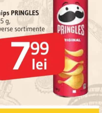 Chips PRINGLES 125 g, diverse sortimente