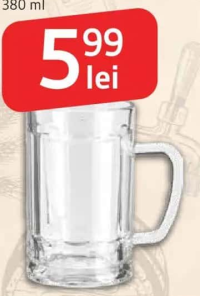 Halbă bere 380 ml