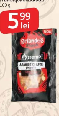 Orlando's Arahide aromă chipotle și barbeque 100 g