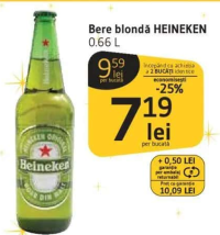 Heineken Bere blondă 0.66 L