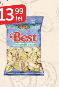Fistic copt cu sare BEST 170 g