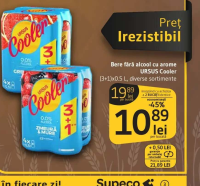 Ursus Cooler Bere fără alcool cu arome (3+1)x0.5 L