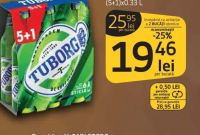 TUBORG Bere blondă (5+1)x0.33 L