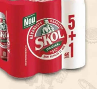 Skol Bere blondă (5+1)x0.5 L