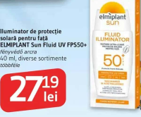 ELMIPLANT Sun Fluid UV FPS50+ Iluminator de protecție solară pentru față diverse sortimente 40 ml