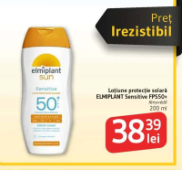 Elmiplant Sun Sensitive Loțiune protecție solară FPS50+ 200 ml