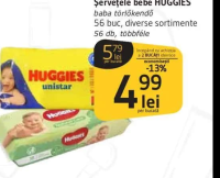 HUGGIES Șervețele bebe 56 buc