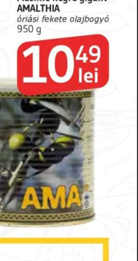 AMALTHIA Măsline negre gigant 950 g