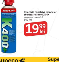 Sano K400+ Insecticid împotriva insectelor zburătoare 500 ml