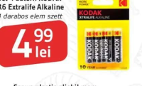 KODAK Set 4 baterii R6 Extralife Alkaline