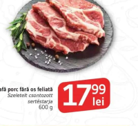 Ceafă porc fără os feliată 600 g