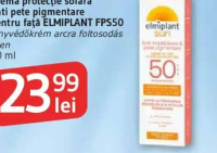 ELMIPLANT Sun Cremă protecție solară anti pete pigmentare pentru față FPS50 50 ml