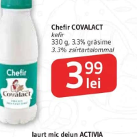 Chefir COVALACT 330 g, 3.3% grăsime