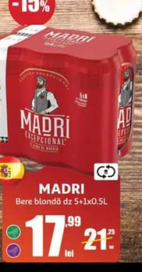 Madri Bere blondă dz 5+1x0.5L