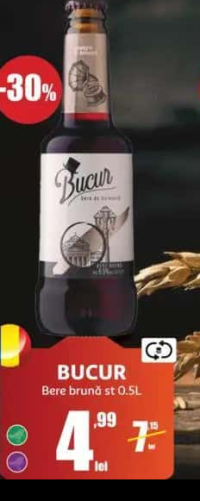 BUCUR Bere brună st 0.5L
