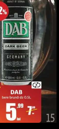 DAB Bere brună dz 0.5L