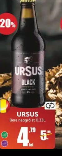 URSUS Bere neagră st 0.33L