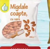 AUCHAN migdale coapte cu sare 100G