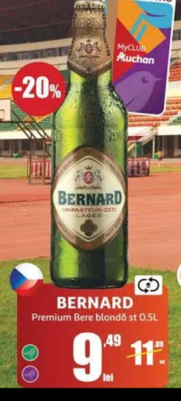 BERNARD Premium Bere blondă st 0.5L