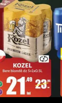KOZEL Bere blondă dz 5+1x0.5L