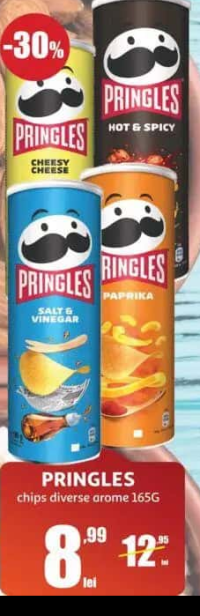 Pringles chips diverse arome 165g