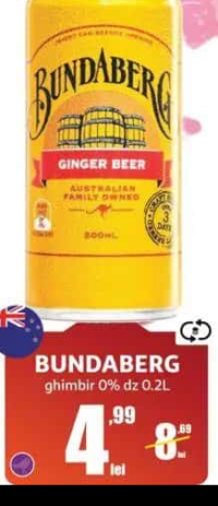 BUNDABERG ghimbir 0% dz 0.2L