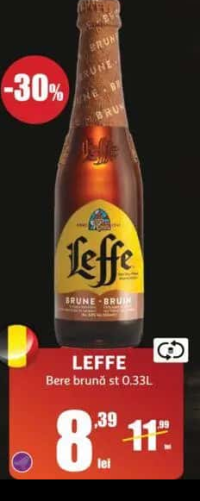LEFFE Bere brună st 0.33L