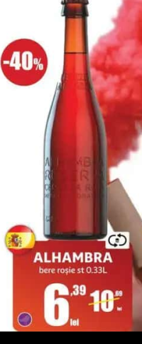 ALHAMBRA bere roșie st 0.33L