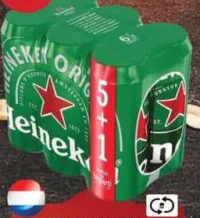 HEINEKEN Bere blondă dz 5+1x0.5L
