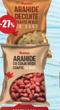 AUCHAN arahide coajă sare 300G