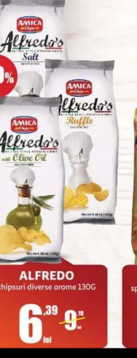 Alfredo chipsuri diverse arome 130g