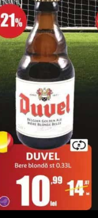 DUVEL Bere blondă st 0.33L